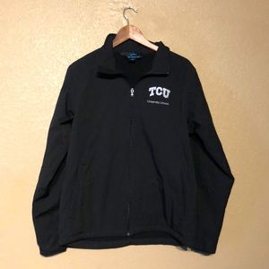 Mens medium size tcu windbreaker